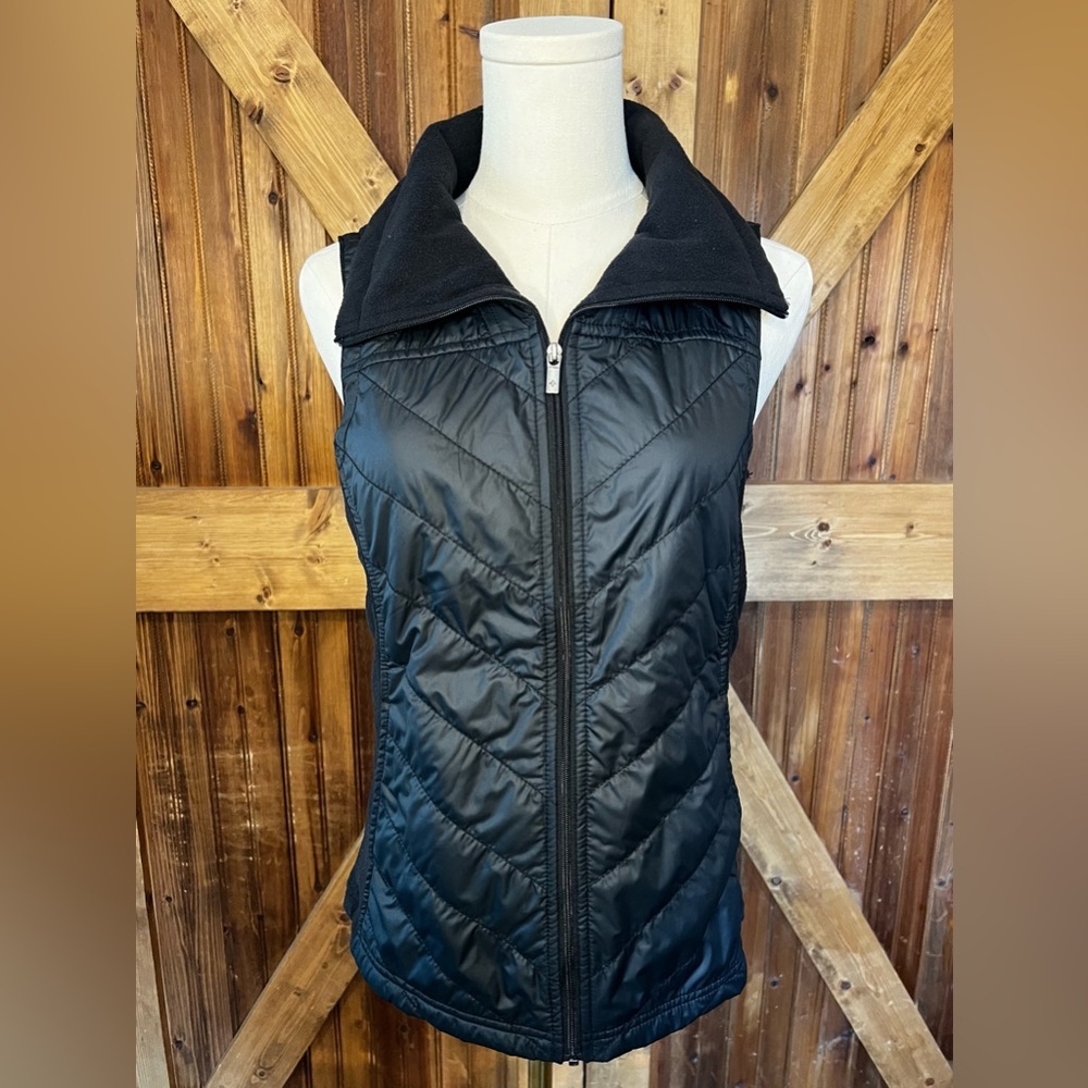 Columbia Lightweight Black Zippered Puffer Vest Women's Size XSmall